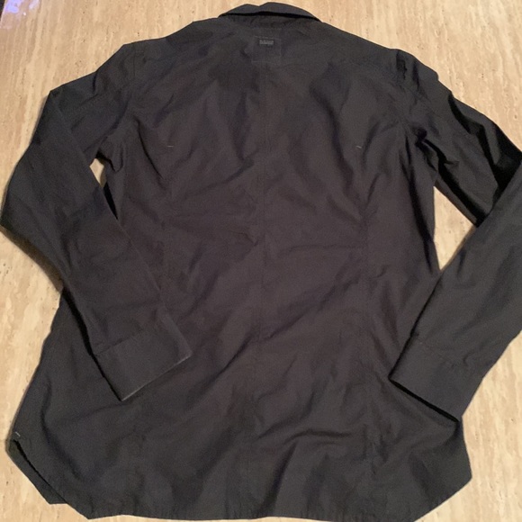 G-Star Raw - Utility Button-up shirt NWOT Navy Blue with Green. Size XL - Picture 7 of 8